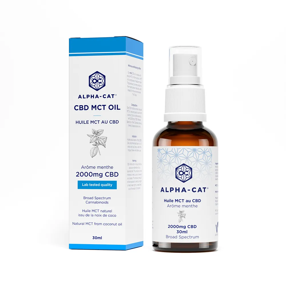 Huile de CBD à la menthe aromatique 2000 mg